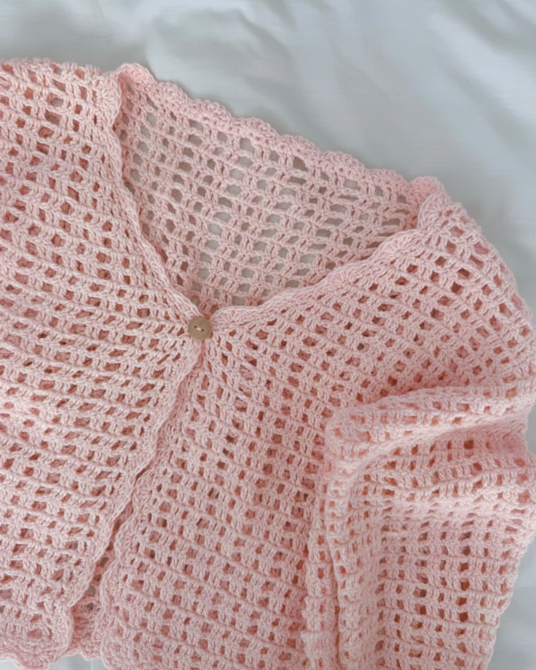 Handmade Crochet Cardigan Jacket | Lightweight Crochet Sweater for Women